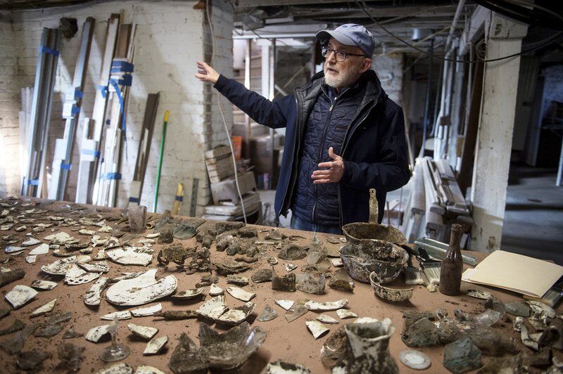 Construction crew finds buried relics on Schifferdecker property